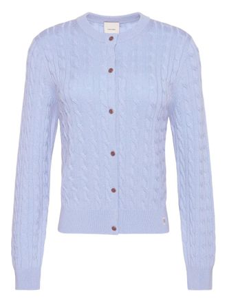 Calvin Klein Kabelgebreide trui met knopen - Blauw