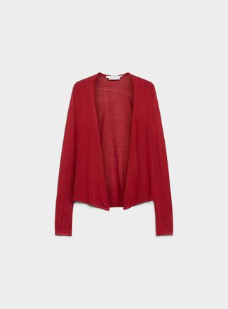 Contemporaine Womens Fluid-knit open-front Cardigan Sweater