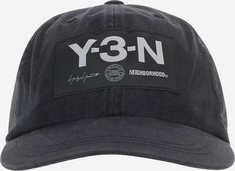 Yohji Yamamoto Cotton Baseball Cap With Logo