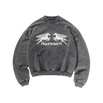 Represent Sweatshirts, male, Gray, Size: XL Sweatshirts Hoodies