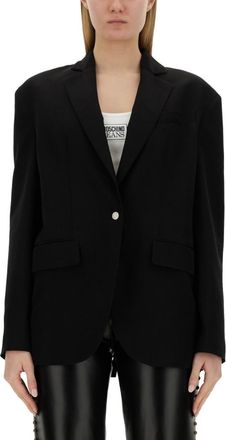 Moschino Black Notched Lapel Jacket