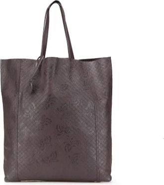 Bottega Veneta Pre-owned Tote Bags, female, Brown, Size: ONE SIZE Pre-owned Leather totes