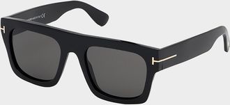 Tom Ford Fausto Monochromatic Square Sunglasses