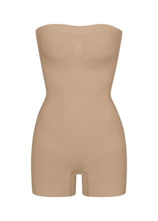 SKIMS Seamless Sculpt Strapless Shortie Body - Beige - Xxl (UK18 / Xxl)