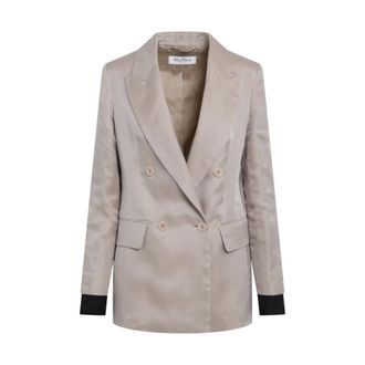 Max Mara Feltro Jacket - female - Max Mara - Blazers - Pink - L - Jackets