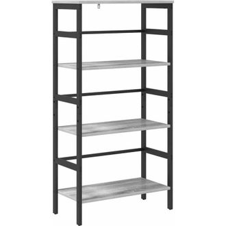 vidaXL Bookshelf Grey Sonoma 60 x 29.5 x 115 cm Engineered Wood vidaXL