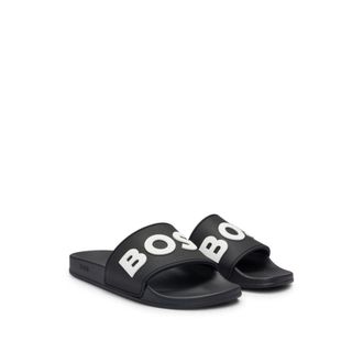 Hugo boss mens sliders sale online