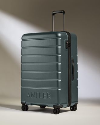 Antler Large Suitcase In Granite Grey - Logo