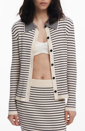 Desigual Thin Gauge Cardigan in Beige at Nordstrom, Size X-Small