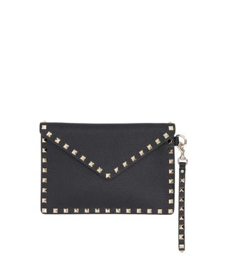 Valentino Garavani Black Rockstud Clutch