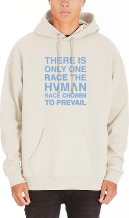 HVMAN Graphic Pullover Hoodie in Cream at Nordstrom Rack, Size Xxx-Large