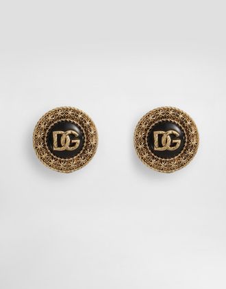 Dolce & Gabbana Like A Virgin Clip Earrings - Woman Bijoux Gold Metal Onesize
