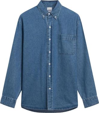Sebago Camicia Chanbray - - Shirts - Uomo - Blu - 3XL