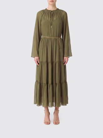Michael Kors Midi Tunic in Recycled Fabric with Jewelled Belt