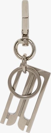 Victoria Beckham Charm Keyring In Silver