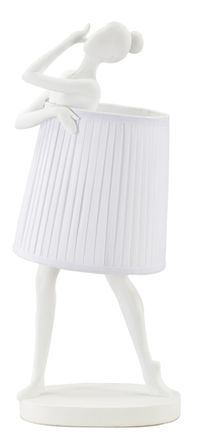 Mauro Ferretti L&aacute;mpara bailarina de resina blanca cm 29x25x62,5