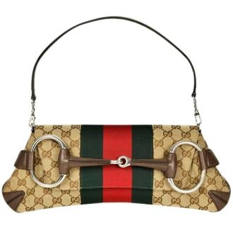 Gucci Pre-owned Schoudertas - Dames - Pre-owned - Beige - Maat: ONE Size