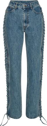 Rotate Laced Straight Leg Jeans
