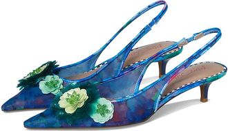 Blue by Betsey Johnson Audree Womens Shoes Blue Floral : 6.5 M, Synthetic