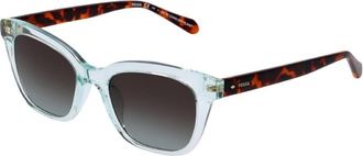 Fossil Brown Gradient Square Ladies Sunglasses FOS 2126/G/S 00OX/HA