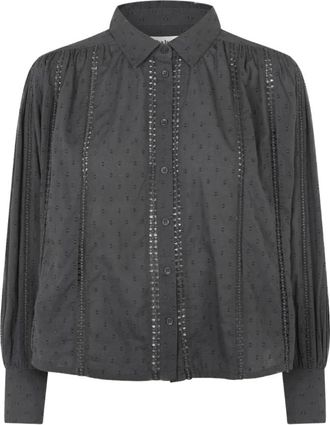 Lollys Laundry Shirt - Dames - Overhemden - Zwart - L - Overhemden