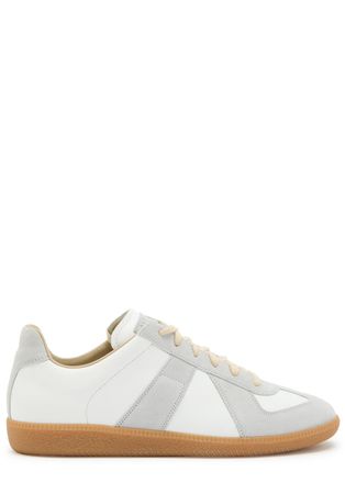 Maison Margiela Replica Panelled Leather Sneakers - White - 39.5 (IT39.5 / UK6.5)