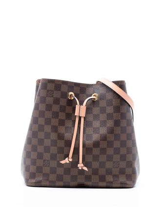 Louis Vuitton Borsa a secchiello N&eacute;oNo&eacute; MM in tela Damier Eb&egrave;ne 2019 - Marrone