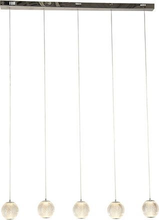 Searchlight Led Design Pendellampe Allure 5-flammig - Silber