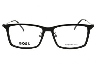 HUGO BOSS BOSS1621F Rectangular Plastic Eyeglasses - Black