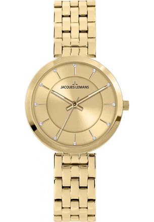Jacques Lemans Womens 1-2211E Ladies Milano Watch - Gold - One Size