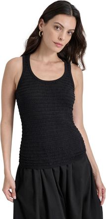 DKNY Dkny Sweater Top Womens Black Scoop Neck Sleeveless Pullover FTS1265
