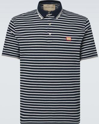 Valentino Polo VLogo in cotone a righe