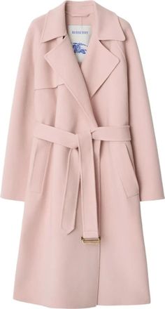 Burberry cashmere wrap coat - women - Cashmere - 6 - Pink