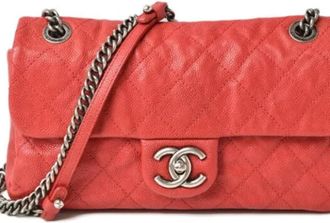 Chanel Pre-owned Fabric chanel-bags - Dames - Vintage Schoudertas - Rood - ONE Size - Vintage
