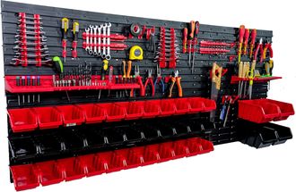OEM Tablero De Herramientas Para Taller 172x78 Cm + 37 Bandejas