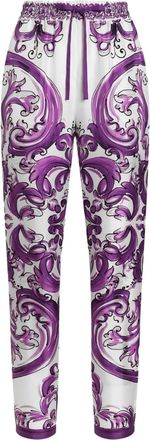 Dolce & Gabbana Pantaloni in seta - Bianco