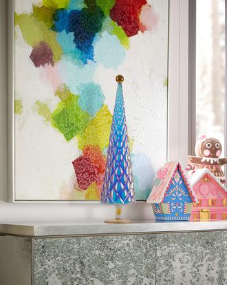 Glitterville Opalescence 25 Glass Tree, Large