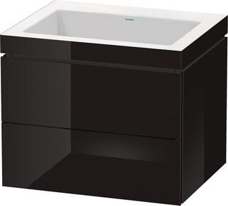 Duravit Duravit - L-cube Meuble Vasque C-bonded Avec Socle Mural, 60x48 Cm