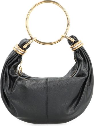 Chloé Tassen, Dames, Zwart, ONE Size, Leer, Small Bracelet Hobo Bag