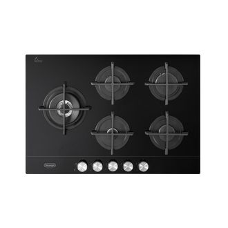 DeLonghi Placa De Cocina Empotrada Delonghi Nsl 575d Ncm Negra De 75 Cm A Gas Y 5 Fuegos