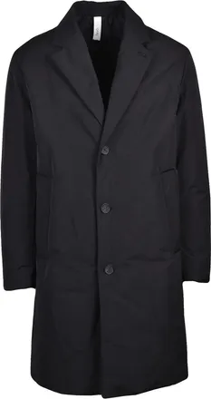 Hev&ograve; Padded Cassano Overcoat with Structured Silhouette and Classic Lapel
