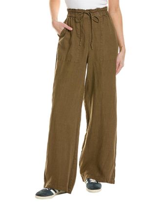 Michael Stars Jules High-Rise Wide Leg Linen Pant