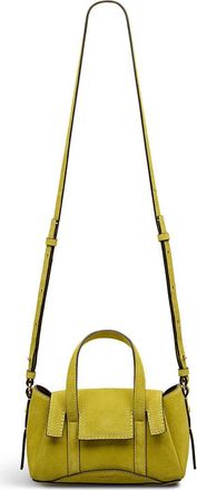 Radley London The Chancery - Suede Small Flapover Satchel Bag in Limoncello at Nordstrom