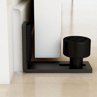 OEM Gu&iacute;a Para Puerta, Gu&iacute;a De Suelo Ajustable Negra, Gu&iacute;a De Soporte Para Puertas Correderas De Madera, Gu&iacute;a De Pared/puerta