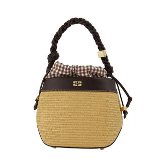 Ganni Bou Bucket Bag - female - Ganni - Bucket Bags - Brown - ONE SIZE - Bags