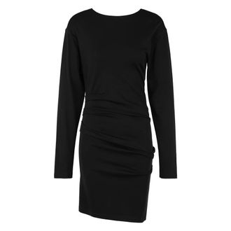 Max Mara Short Dresses, female, Black, Size: S Umido Mini Draped Dress