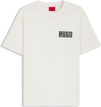 HUGO BOSS Cotton-jersey T-shirt with rear graphic