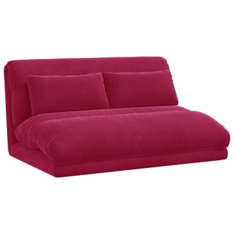 vidaXL Sill&oacute;n Ajustable Rojo Vino Terciopelo Vidaxl