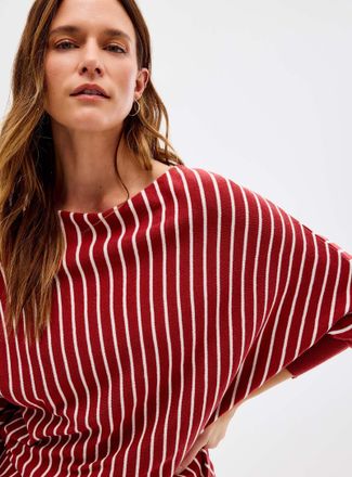 Contemporaine Womens Loose boat-neck sweater Exclusive collection from Italy