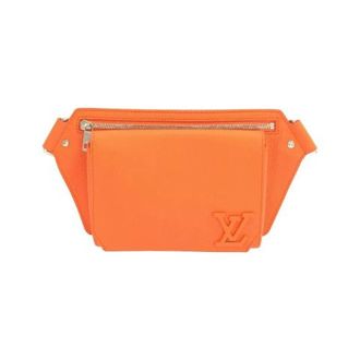 Louis Vuitton Pre-owned LV Aerogram Takeoff Sling Calf Shoulder Bag - Dames - Pre-owned - Oranje - Maat: ONE Size Leer